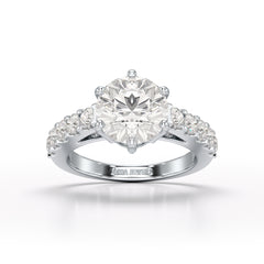 3.7 Carat Lab Diamond Engagement Ring
