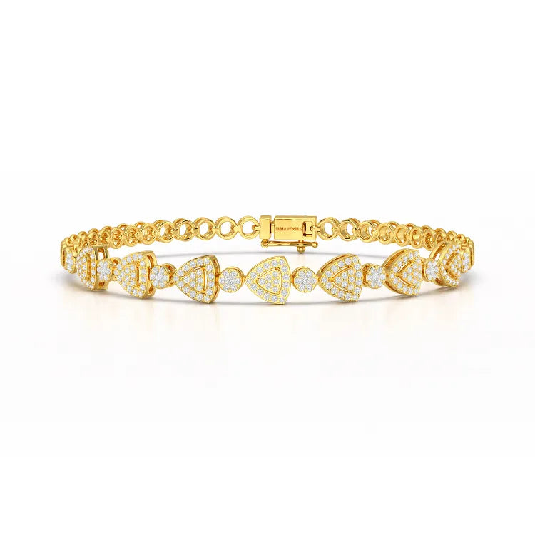 1.09 CT Diamond Lab Created Classic Women's Bracelet