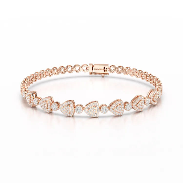 1.09 CT Diamond Lab Created Classic Women's Bracelet