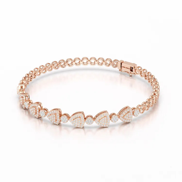 1.09 CT Diamond Lab Created Classic Women's Bracelet