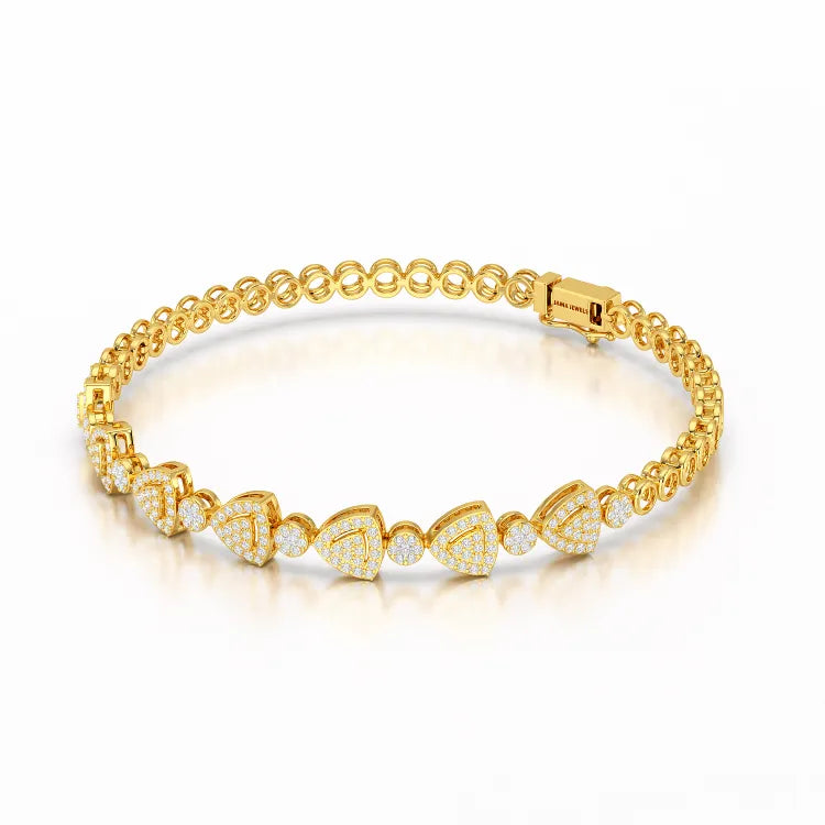 1.09 CT Diamond Lab Created Classic Women's Bracelet