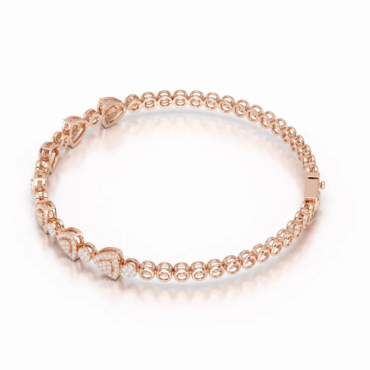 1.09 CT Diamond Lab Created Classic Women's Bracelet