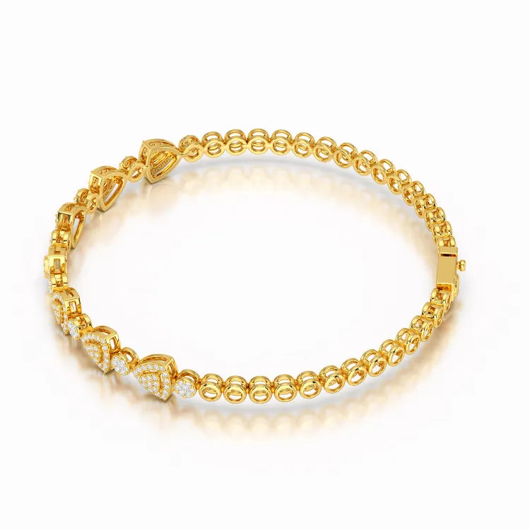 1.09 CT Diamond Lab Created Classic Women's Bracelet