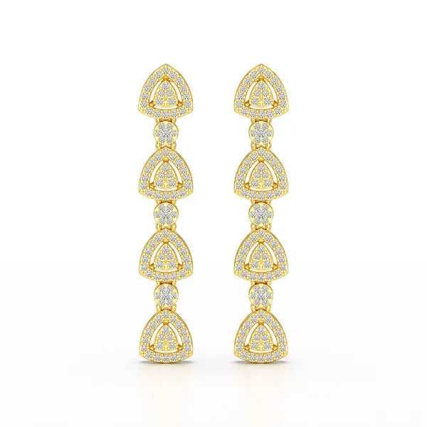 1.11 CT Lab Diamond Drop & Dangle Earring