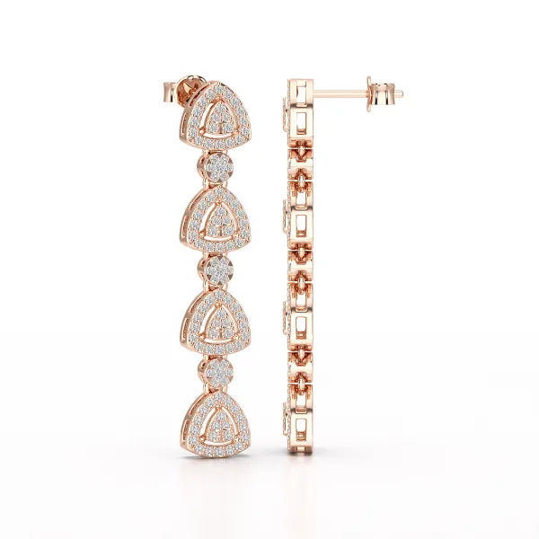 1.11 CT Lab Diamond Drop & Dangle Earring