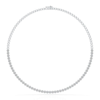 Lab Diamond Tennis 3.48 CT White Necklace