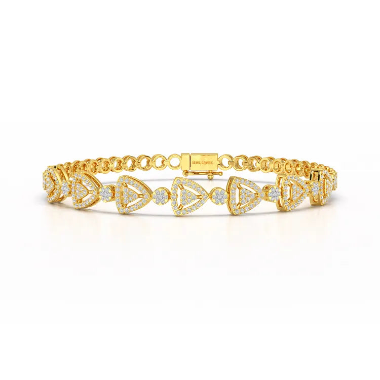 1.14 CT 18KT Lab Diamond Classic Women's Bracelet