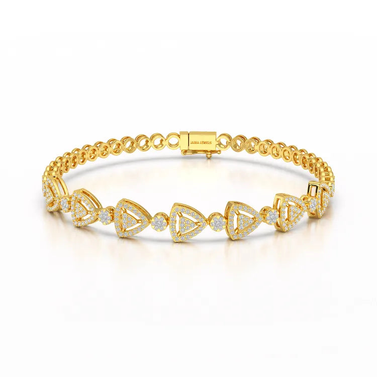 1.14 CT 18KT Lab Diamond Classic Women's Bracelet