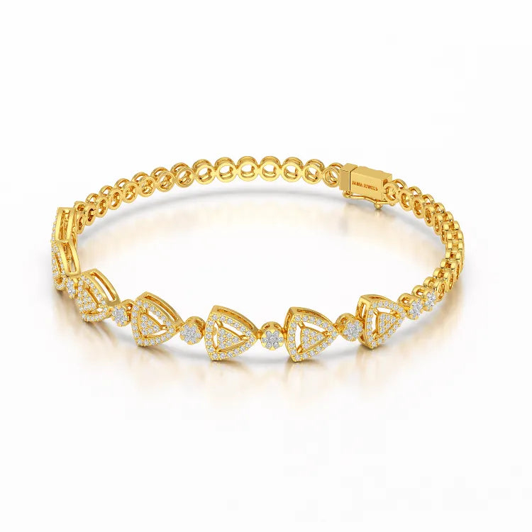 1.14 CT 18KT Lab Diamond Classic Women's Bracelet