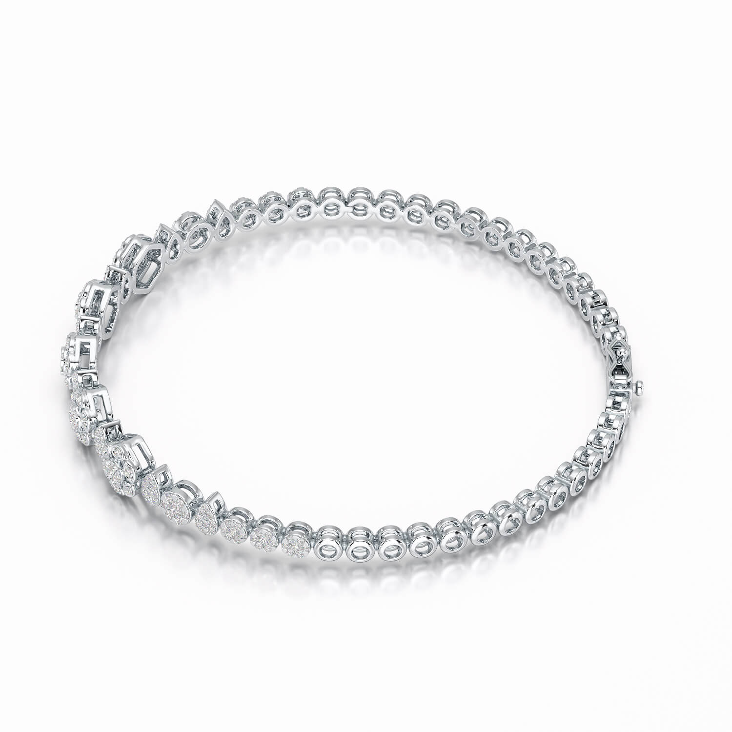 Exquisite 1.15 CT Lab Created Diamond Bracelet