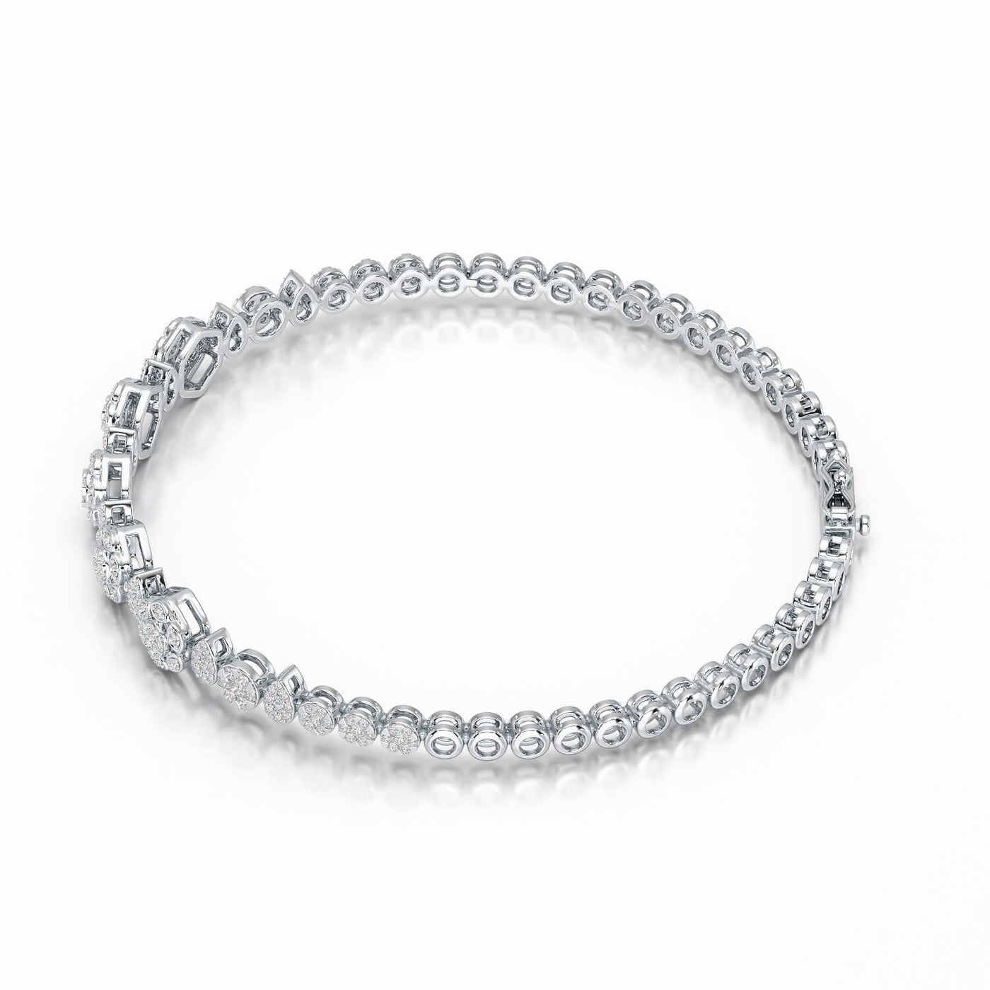 Exquisite 1.15 CT Lab Created Diamond Bracelet