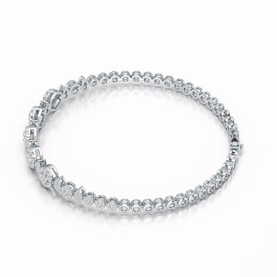 Exquisite 1.15 CT Lab Created Diamond Bracelet