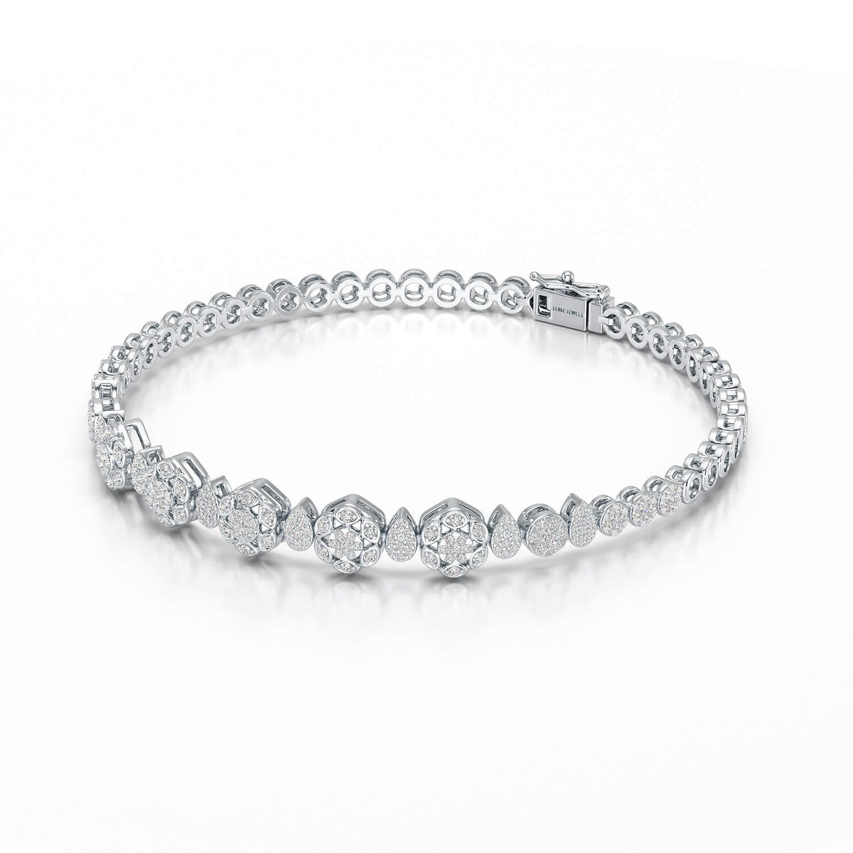 Exquisite 1.15 CT Lab Created Diamond Bracelet