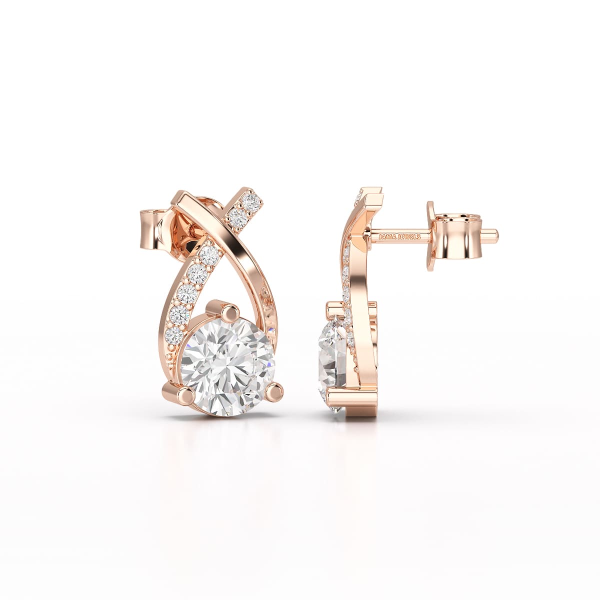 1.38 CT Lab Diamond Stud Earrings