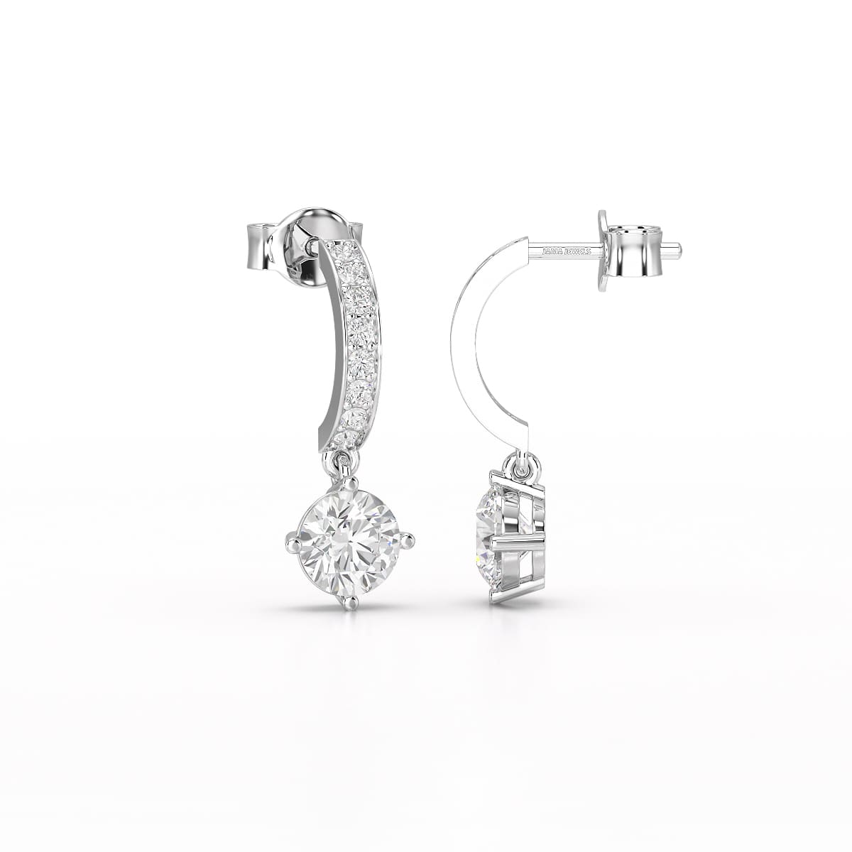 1.41 CT Lab Diamond Dangle Earring