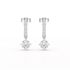 1.41 CT Lab Diamond Dangle Earring