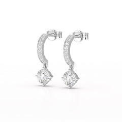 1.41 CT Lab Diamond Dangle Earring