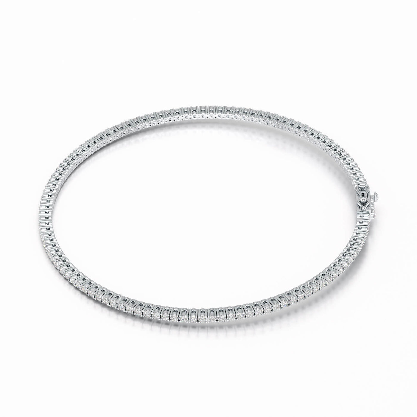 Simple Round 1.48 CT Lab Diamond Bracelet
