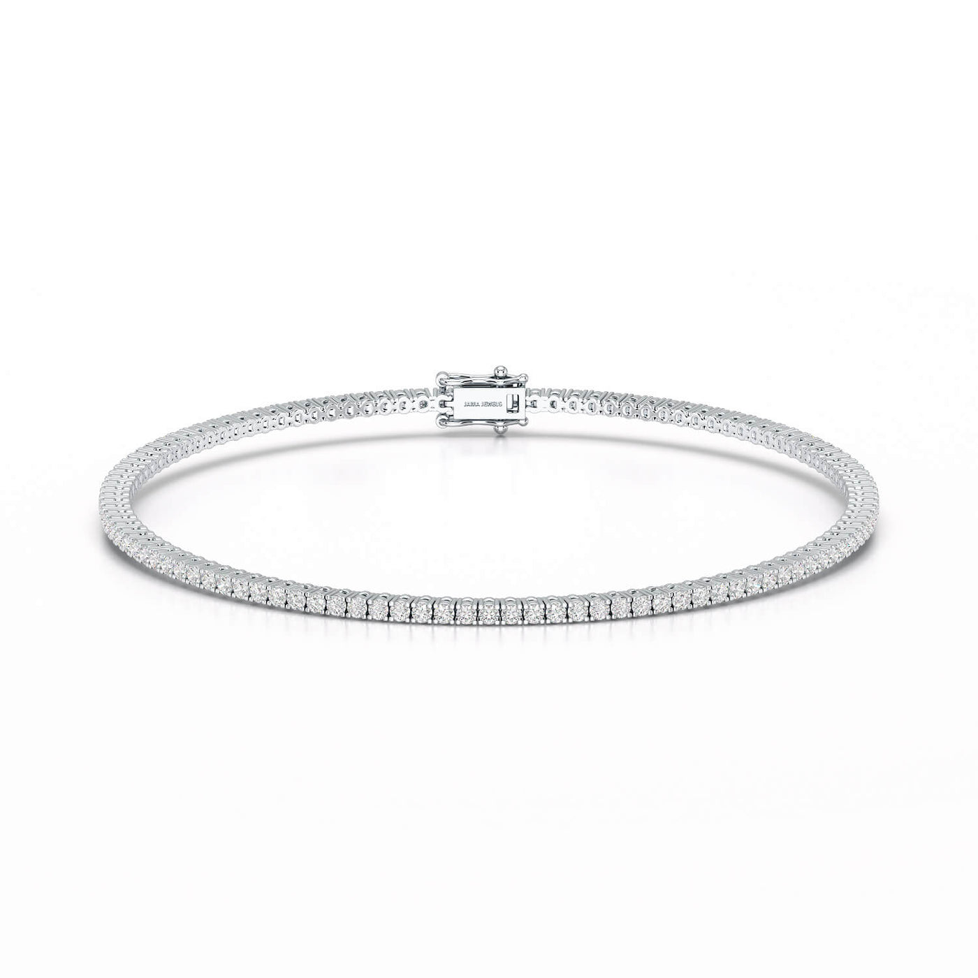 Simple Round 1.48 CT Lab Diamond Bracelet