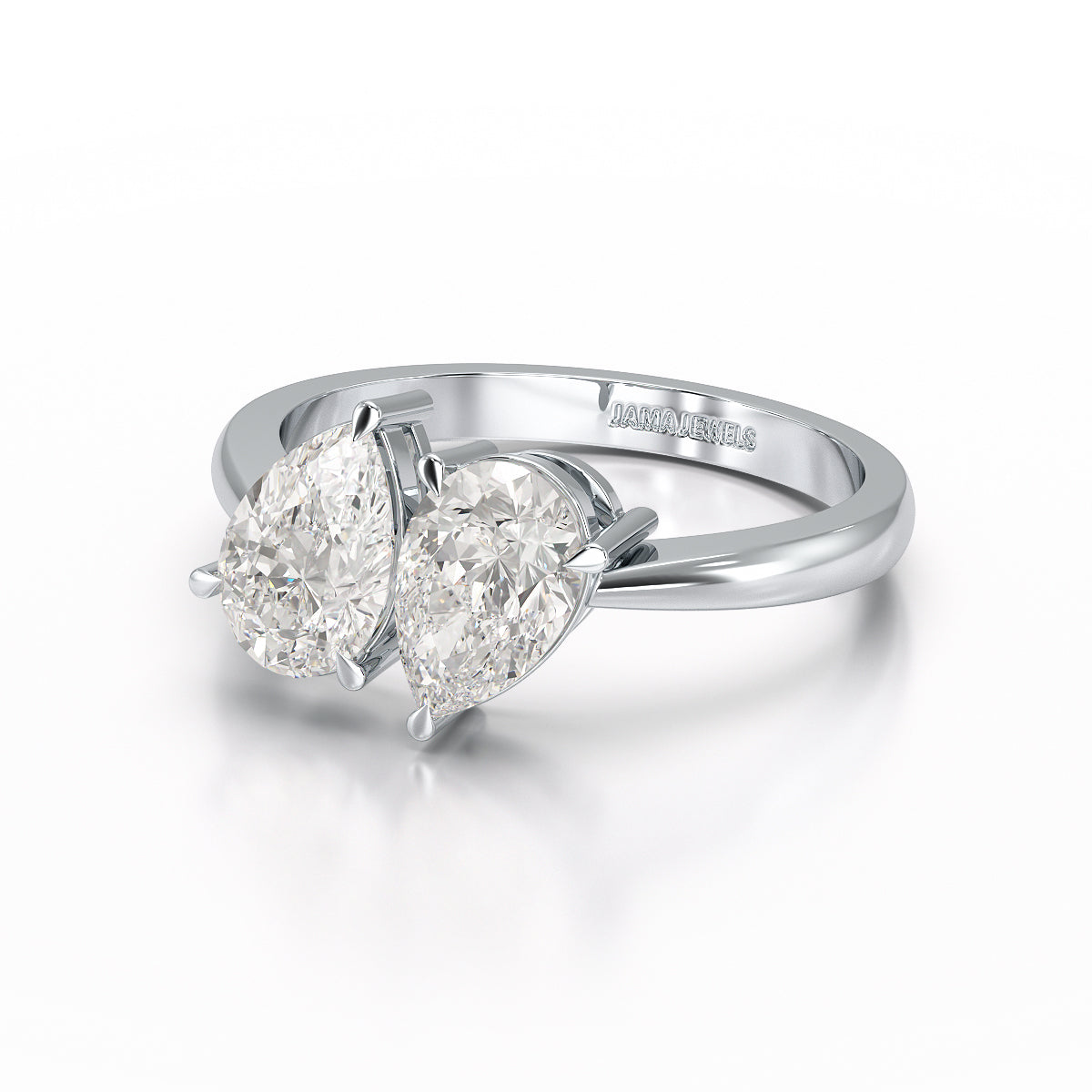 1.6 Carat Pear Cut Lab Diamond Ring