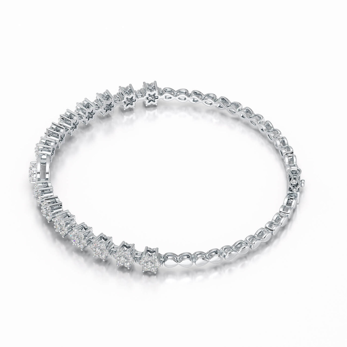 1.78 CT Pear Shape Lab Grown Diamond Bracelet