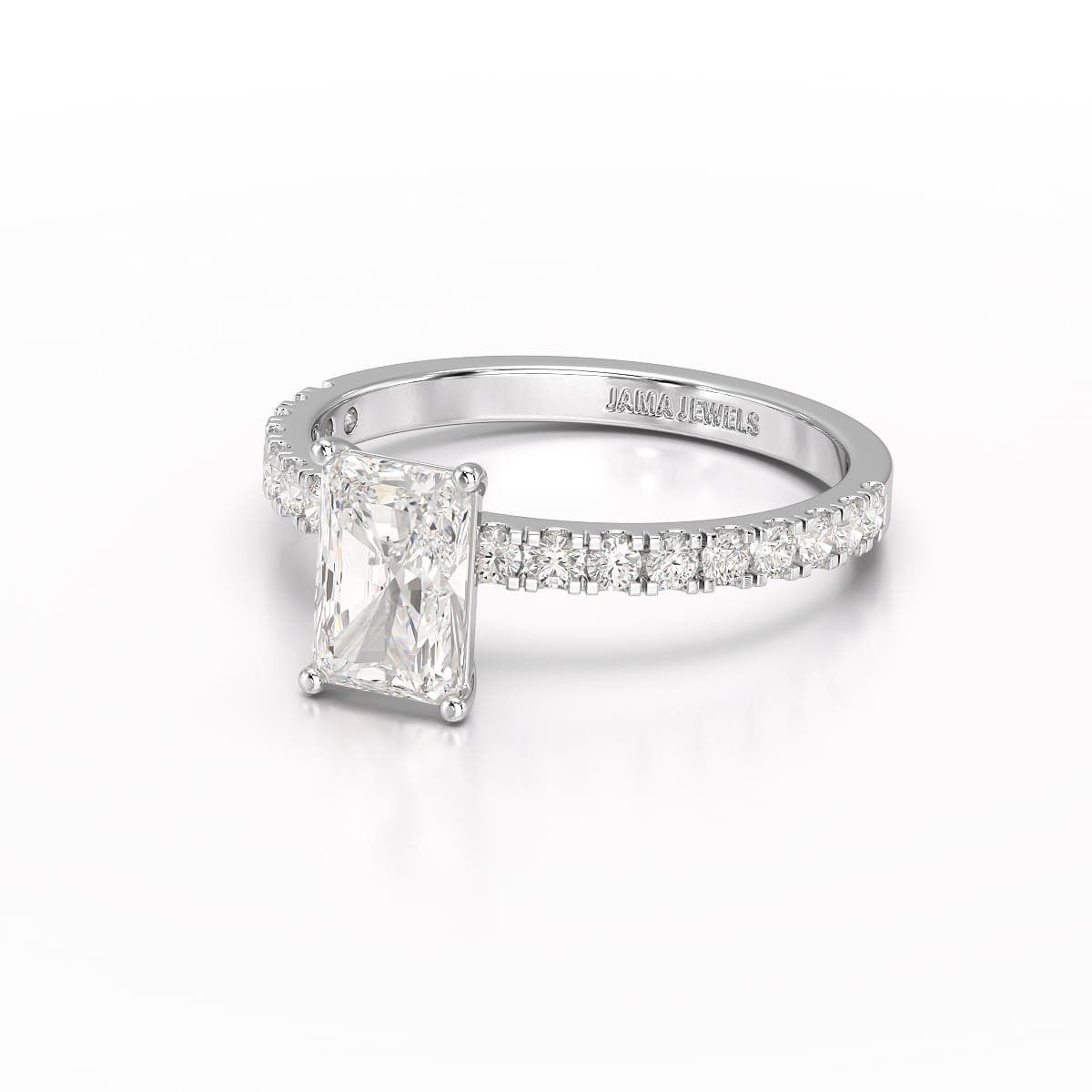 1.88 CT Radiant Cut Lab Diamond Ring