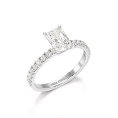 1.88 CT Radiant Cut Lab Diamond Ring