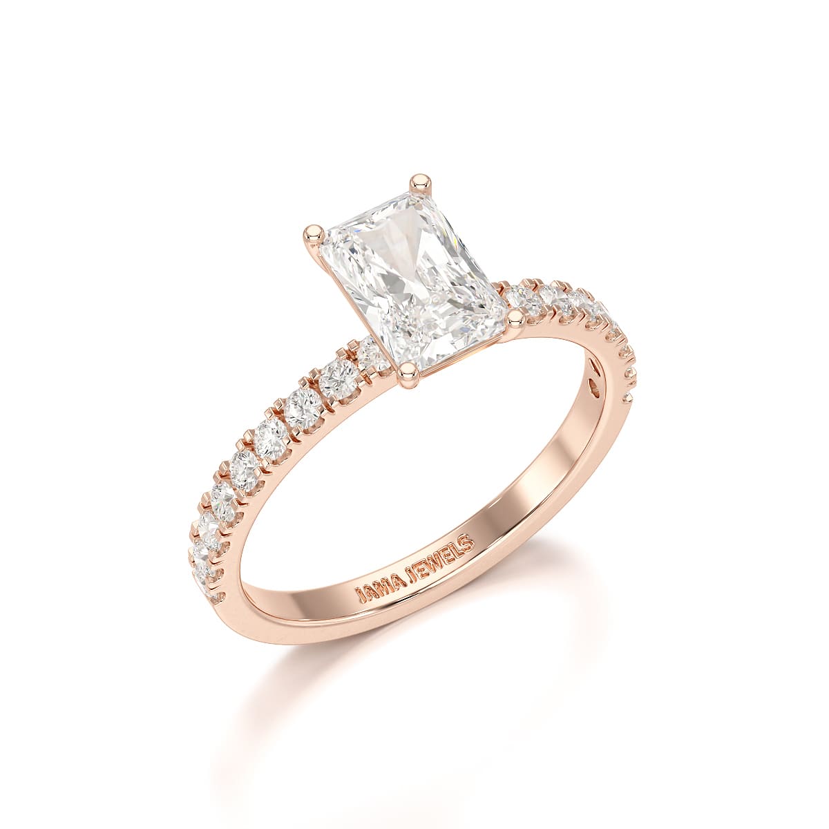 1.88 CT Radiant Cut Lab Diamond Ring