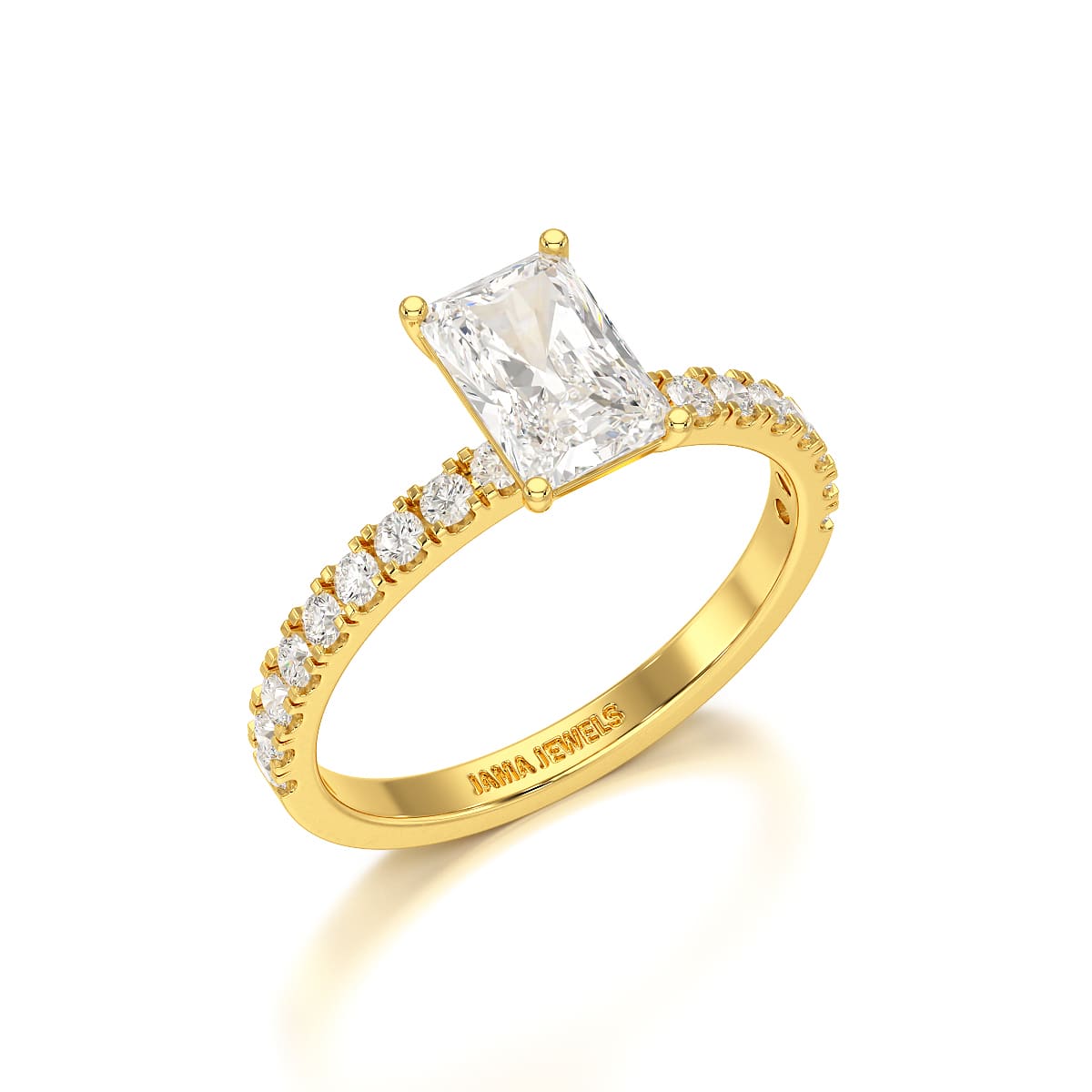 1.88 CT Radiant Cut Lab Diamond Ring