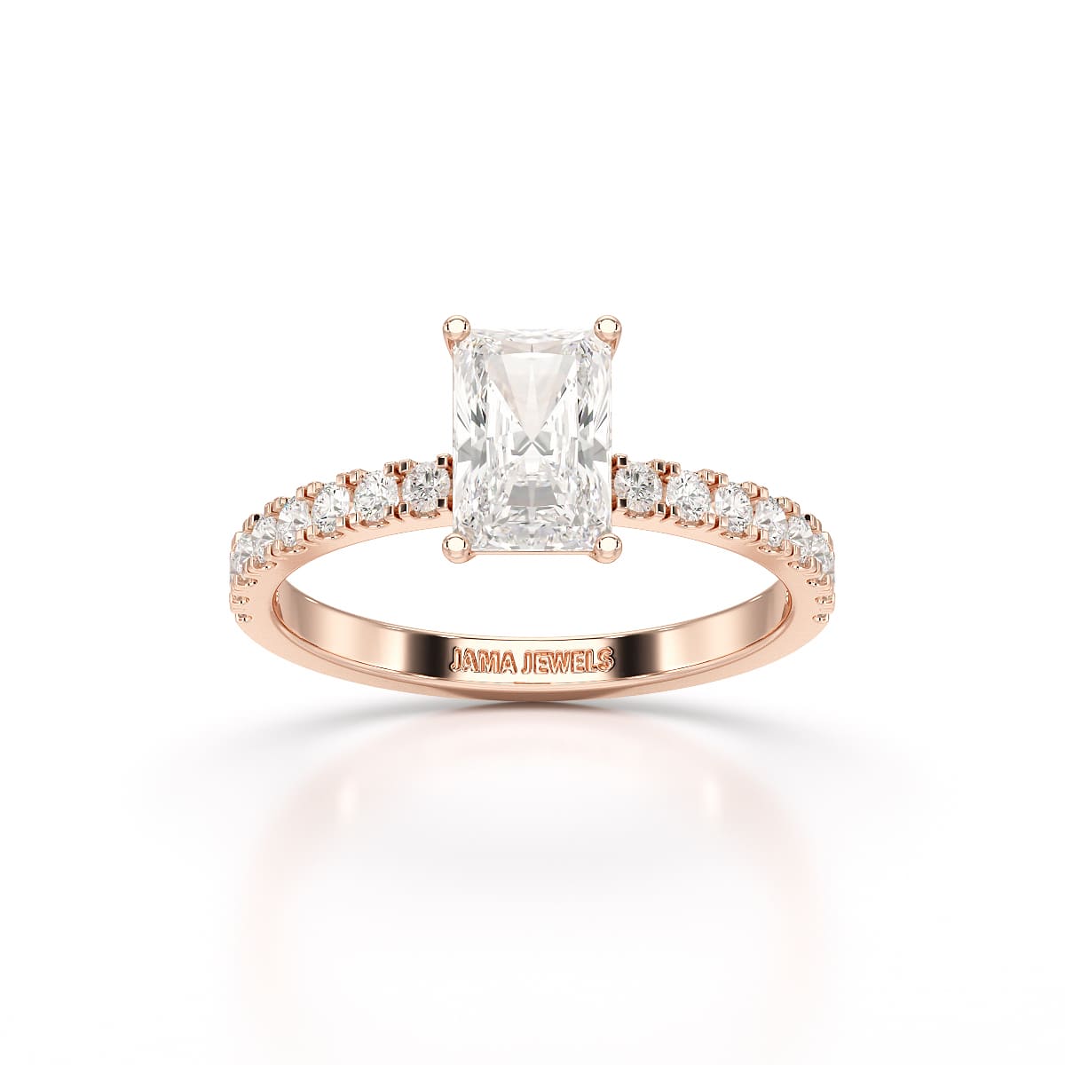 1.88 CT Radiant Cut Lab Diamond Ring