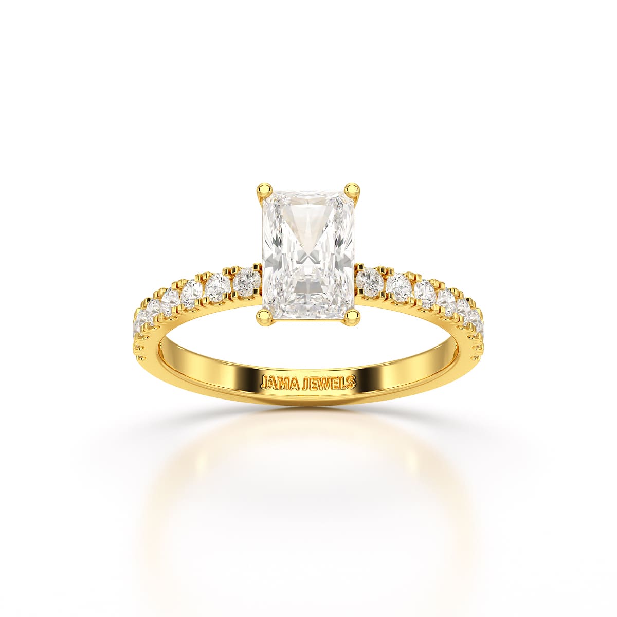 1.88 CT Radiant Cut Lab Diamond Ring