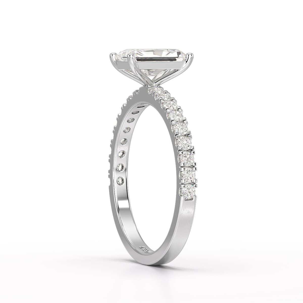 1.88 CT Radiant Cut Lab Diamond Ring