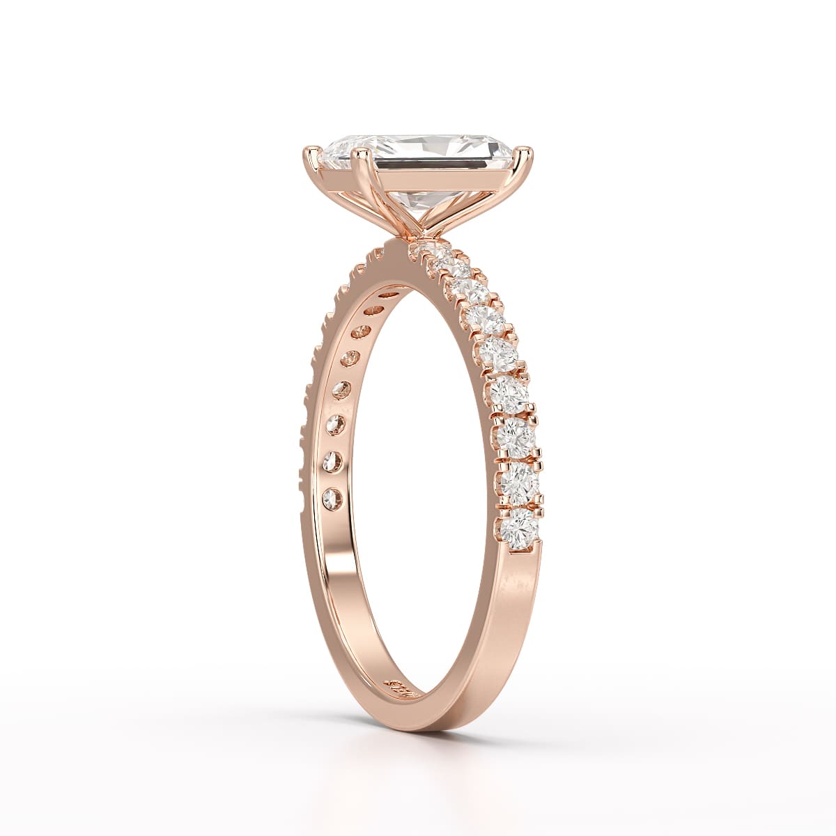 1.88 CT Radiant Cut Lab Diamond Ring