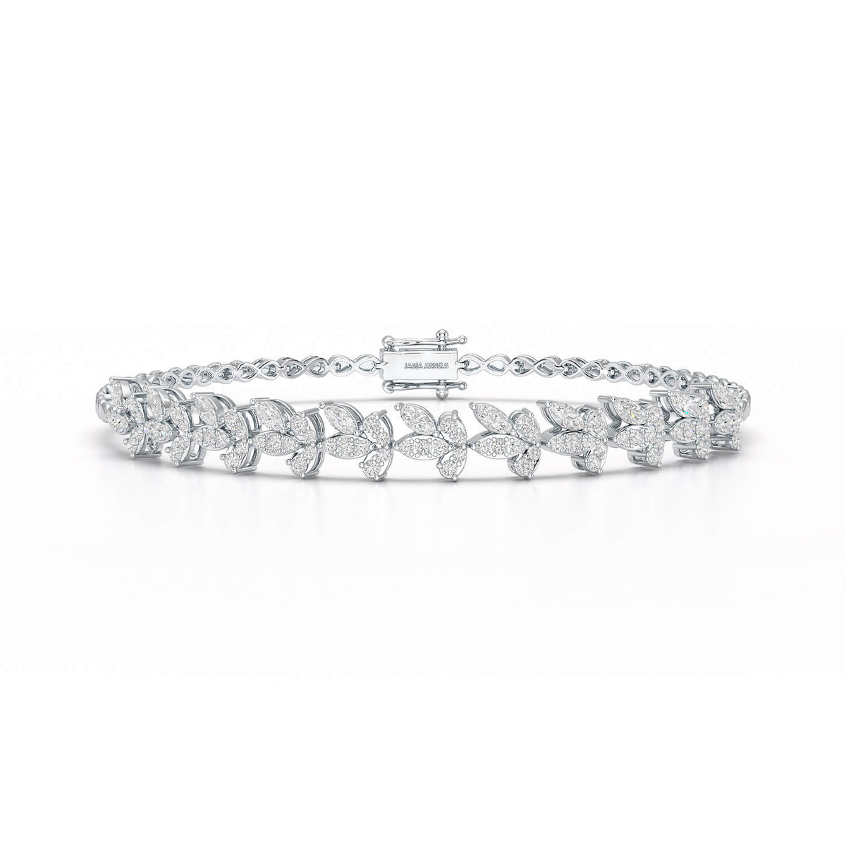 1.95 CT Marquise Cut Diamond Lab Created Bracelet