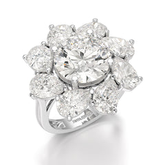 10.43 CT Halo Lab Diamond Ring