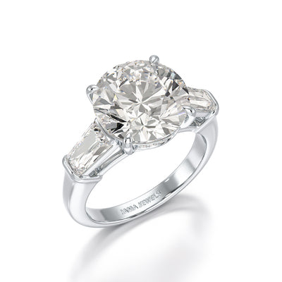 Three Stone Lab Diamond 2.74 CT Wedding Ring