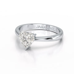 1 Ct Heart Shaped Solitaire Lab Diamond Ring