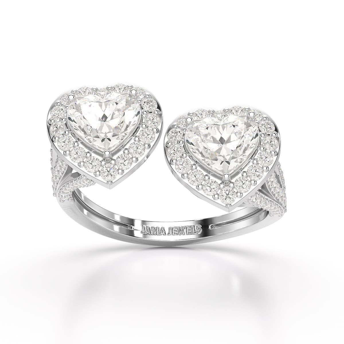 2.22 CT Heart Cut Lab Diamond Ring