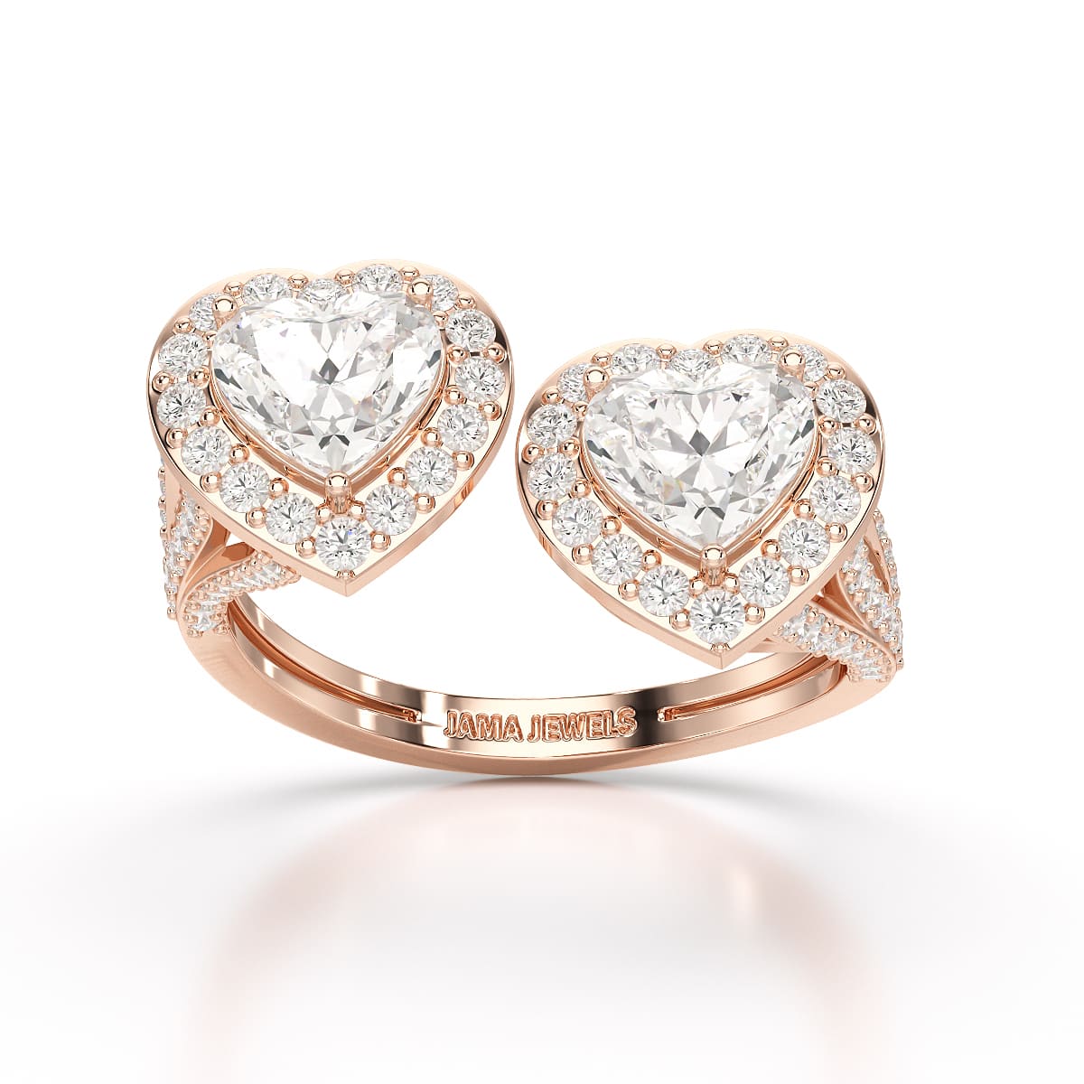 2.22 CT Heart Cut Lab Diamond Ring