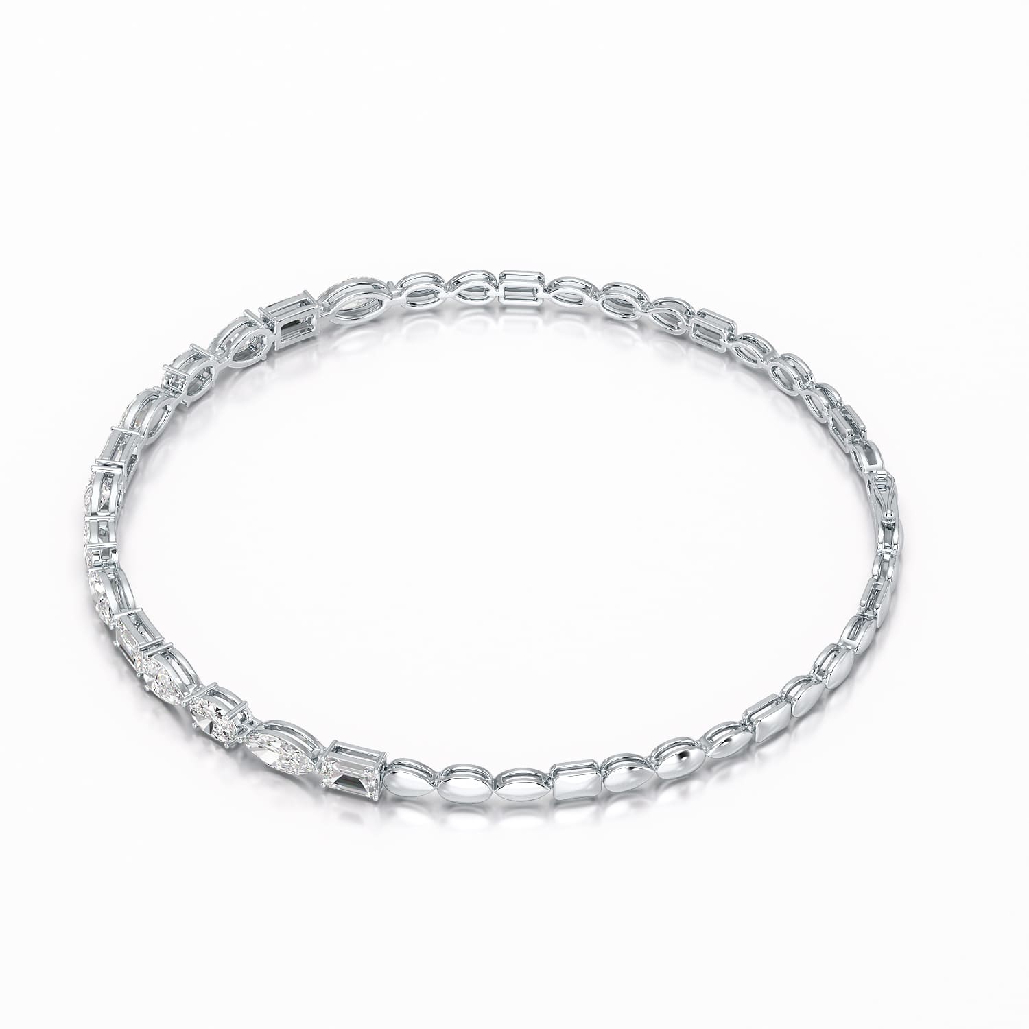 2.23 CT Multi Shape Simple Wear Bracelet