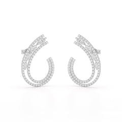 2.2 CT Lab Diamond Marquise Cut Stud Earrings