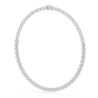 6.77 Carat Lab Diamond Riviere Necklace