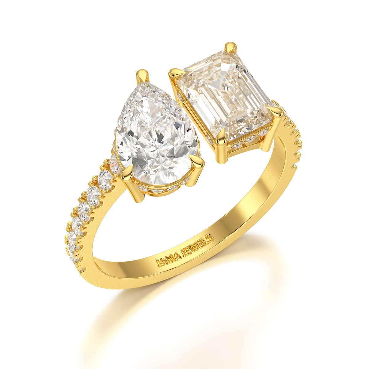 2.36 CT Two Stone Lab Diamond Ring