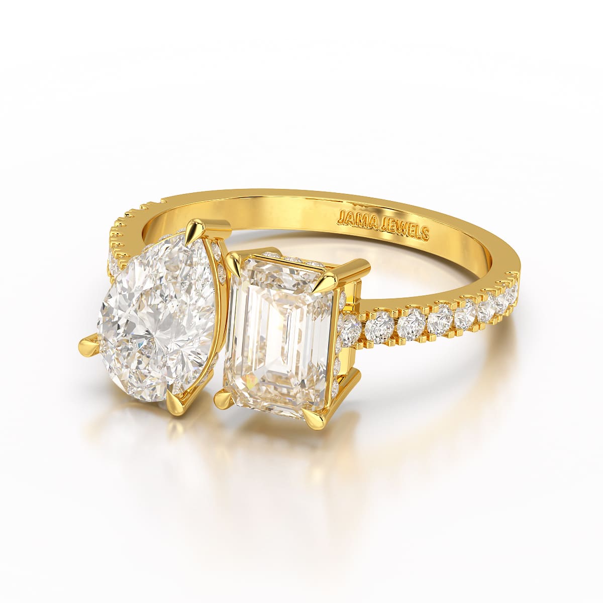 2.36 CT Two Stone Lab Diamond Ring