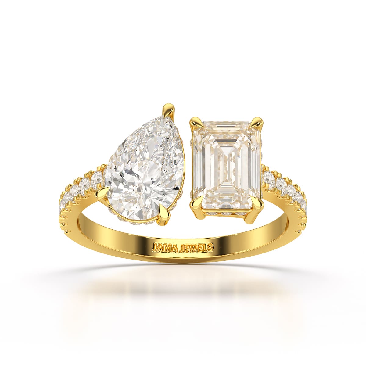 2.36 CT Two Stone Lab Diamond Ring