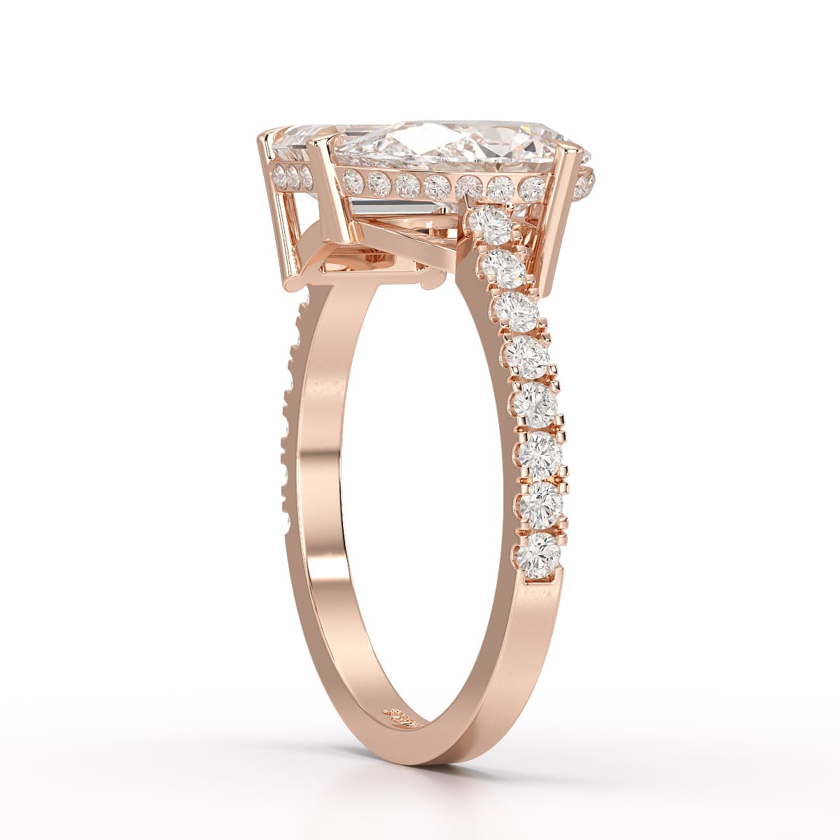 2.36 CT Two Stone Lab Diamond Ring