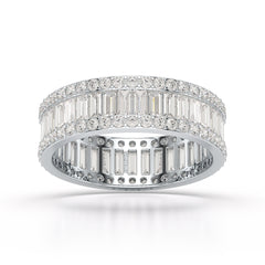 2.54 CT Baguette Cut Lab Diamond Classic Ring