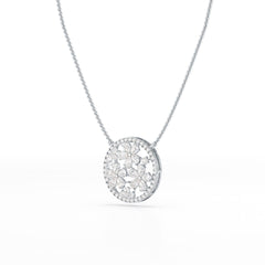 2.57 CT Pear Cut Flower Lab Diamond Pendant