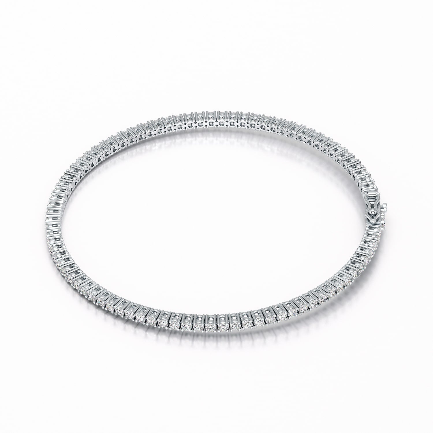 2.5 CT Round cut Lab Diamond Tennis Bracelet