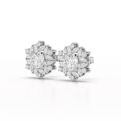 2.94 CT Lab Diamond Halo Cushion Ring